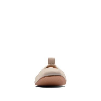 CLARKS Pure Ballet White. Premium Leather Shoes