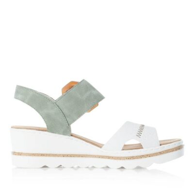 Rieker 67476-81 Ladies White Sandals