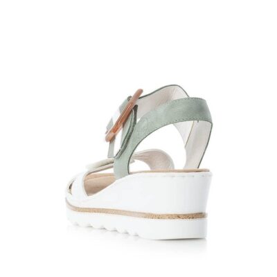 Rieker 67476-81 Ladies White Sandals