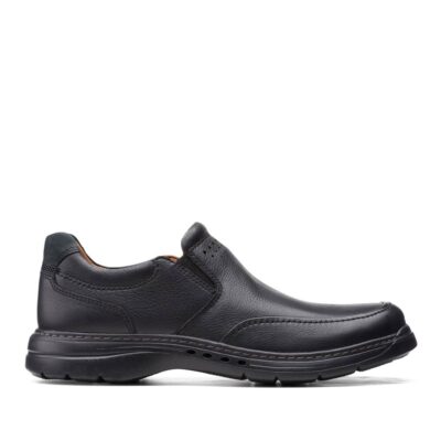 CLARKS Un Brawley Step Black Leather