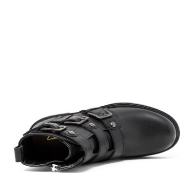 CLARKS Orinoco2 Stud Black. Premium Leather Shoes