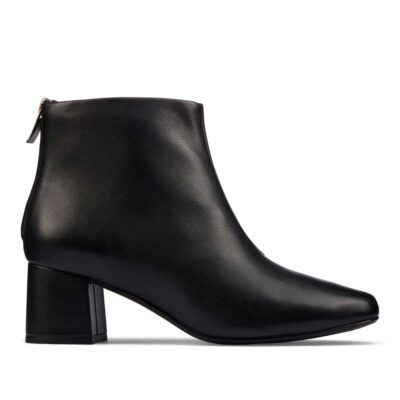 CLARKS Sheer55 Zip Black Leather