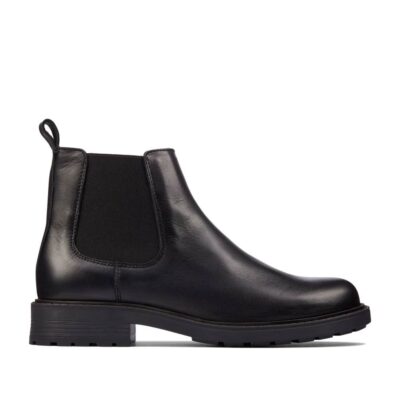 CLARKS Orinoco2 Lane Black. Premium Leather Shoes