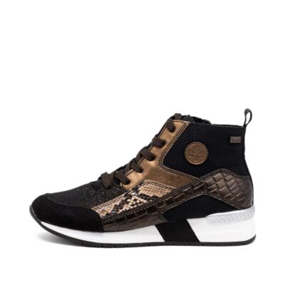 Rieker N7610-00 Black Combination Trainers
