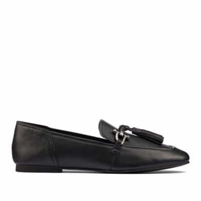 Clarks Pure 2 Tassel Black Leather