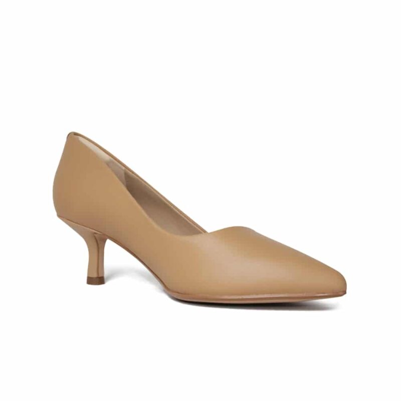 Clarks Violet55 Rae Camel Women’s Leather Khaki Heels Shoes 26170273