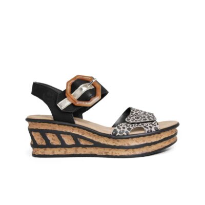Rieker Women’s Wedge Sandal Outdoor Summer Shoes 68176